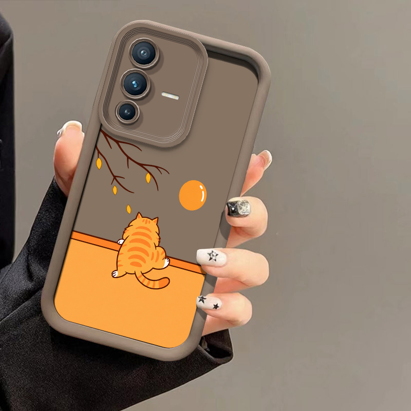 Phone Cases Vivo - Cartoon Cat Pattern Phone Case For