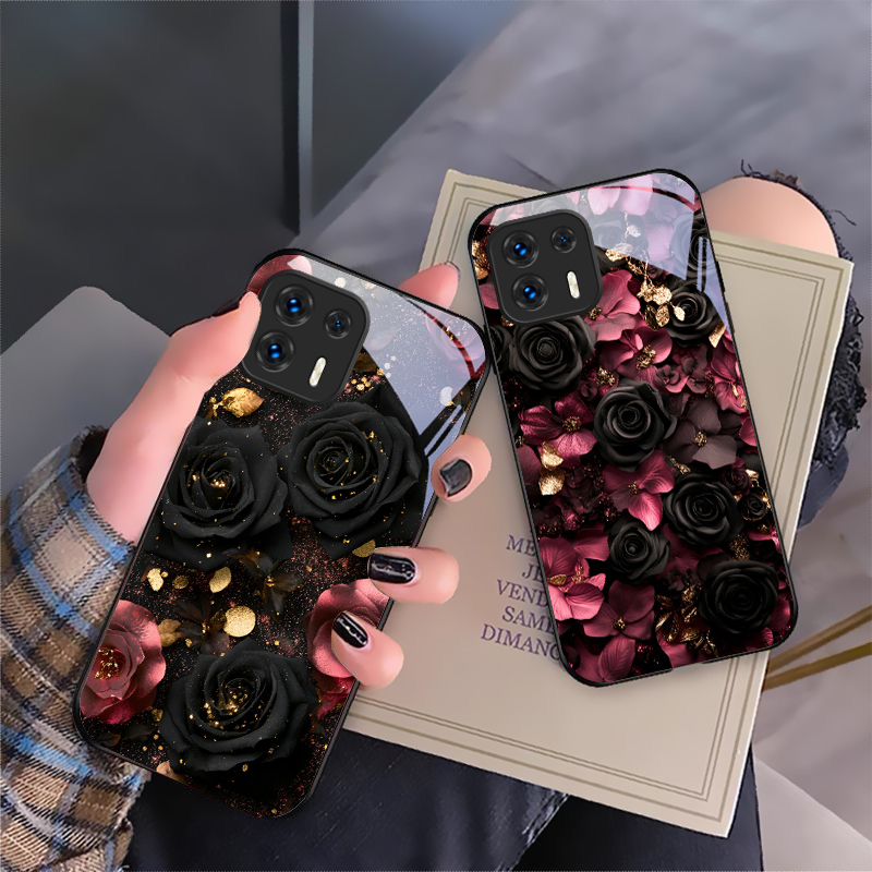 Phone Cases Motorola - Wine red flower petals For Motorola