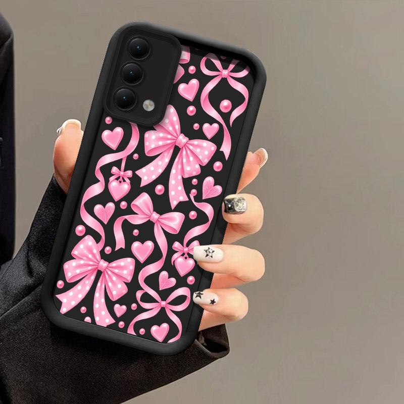 Realme C67 - Bowknot Floral Design Phone Case For