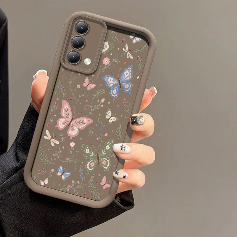 Realme C67 - Flowers Butterfly Print Phone Case For