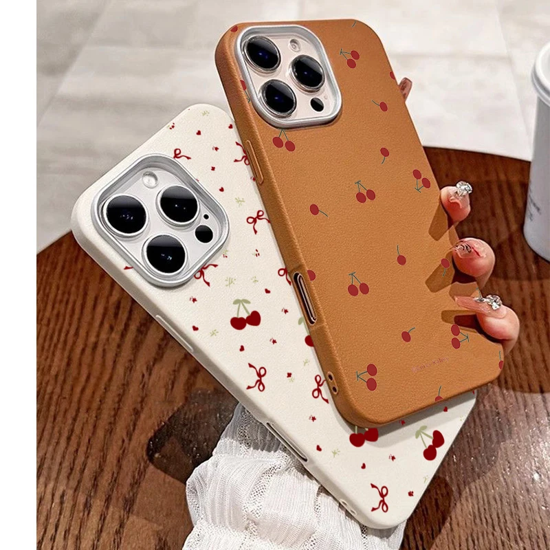 Cute Cartoon Case - INS Cute Cartoon Cherry Pattern Phone