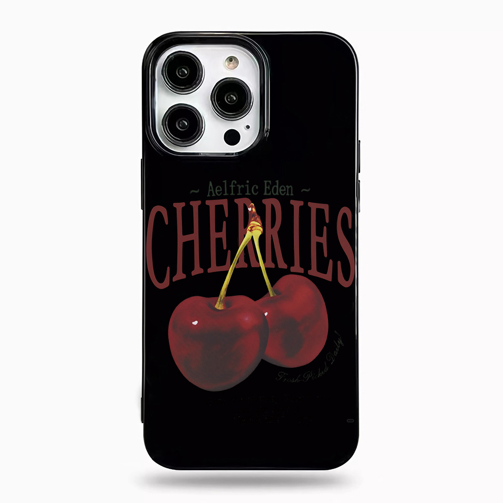 Phone Cases That Cover The Camera - Luxury Cherries Vintage TPU Soft Case