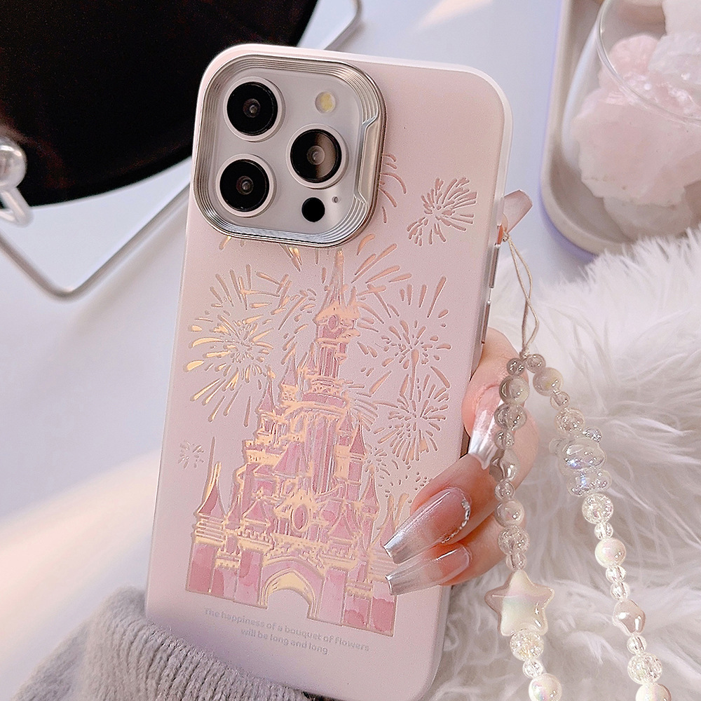 Phone Cases Disney - Pink Glitter Castle Phone Case with