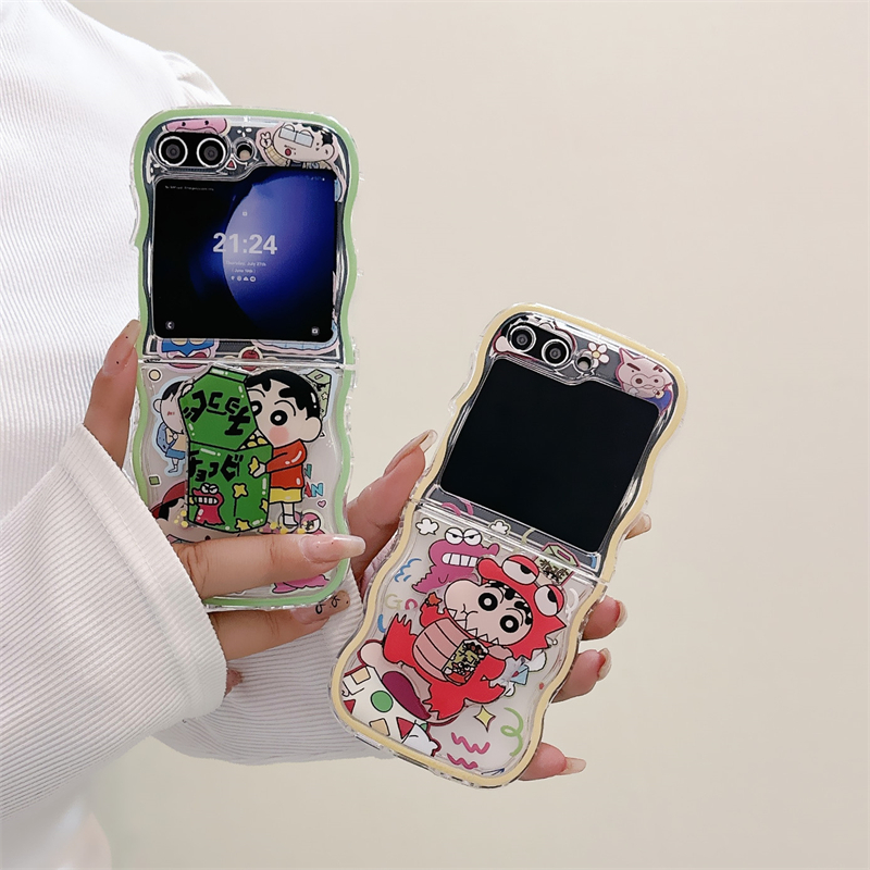 Phone Cases With Stand - Cute Cartoon Japan Anime Crayon Shin