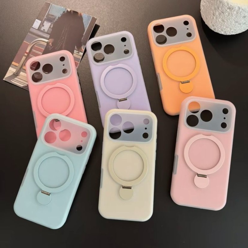 Phone Cases With Stand - Luxury Holder Stand Magnetic Phone Case