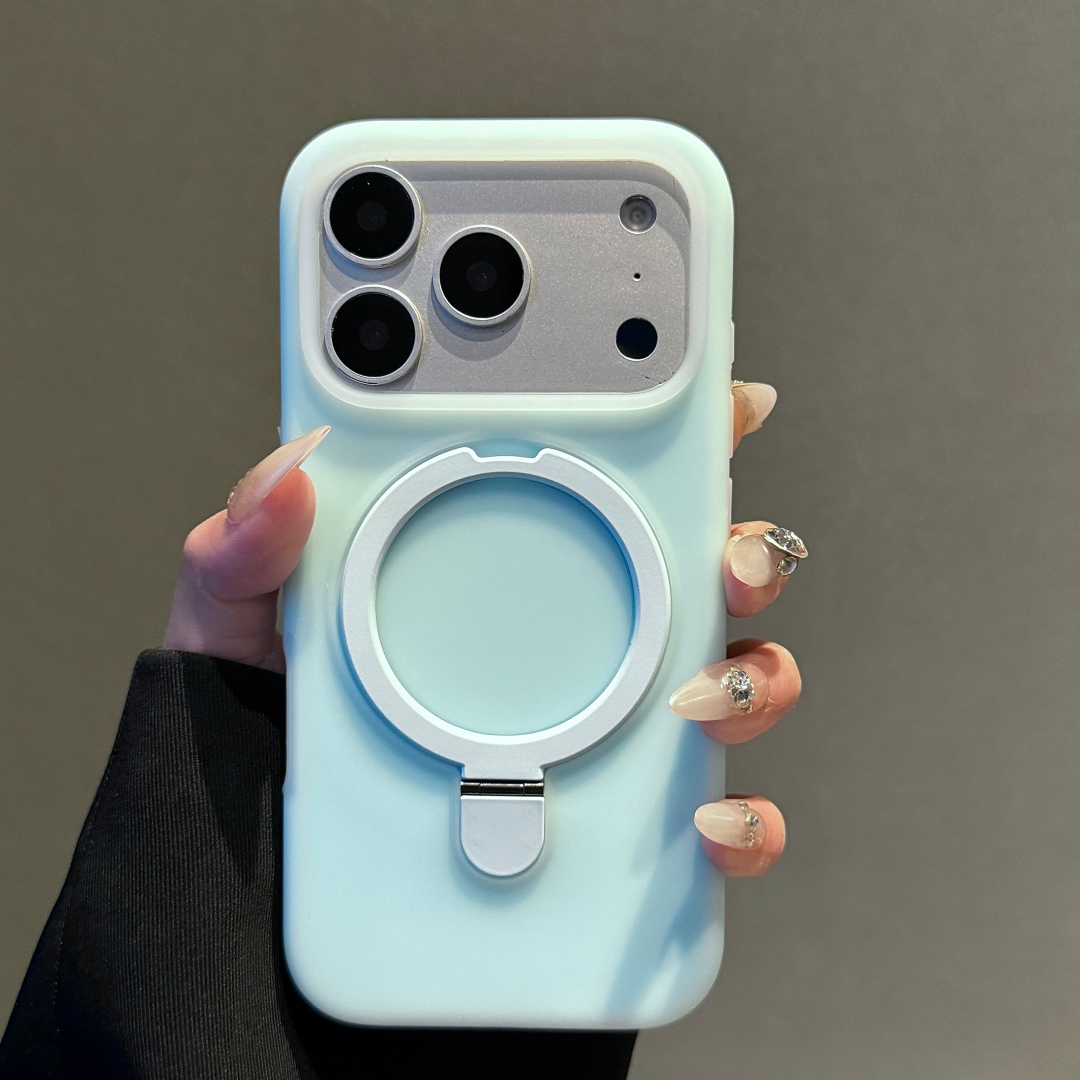 Phone Cases With Stand - Liquid Silicone Holder Stand Phone Case