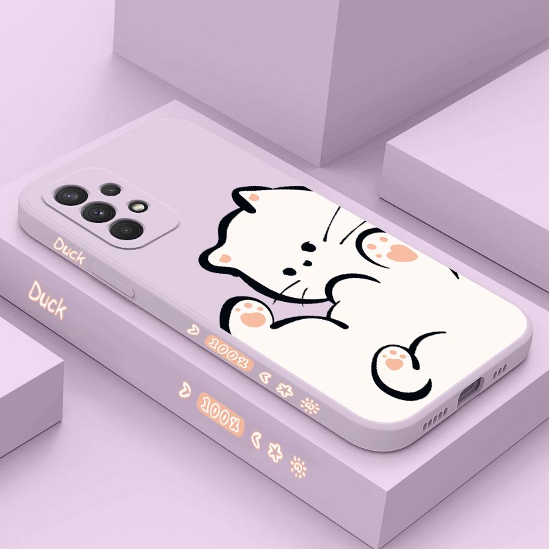 White Cloud Cat Silicone Phone - Phone Cases Burga 评论和价格