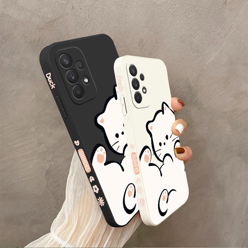 White Cloud Cat Silicone Phone - Phone Cases Burga 评论和价格