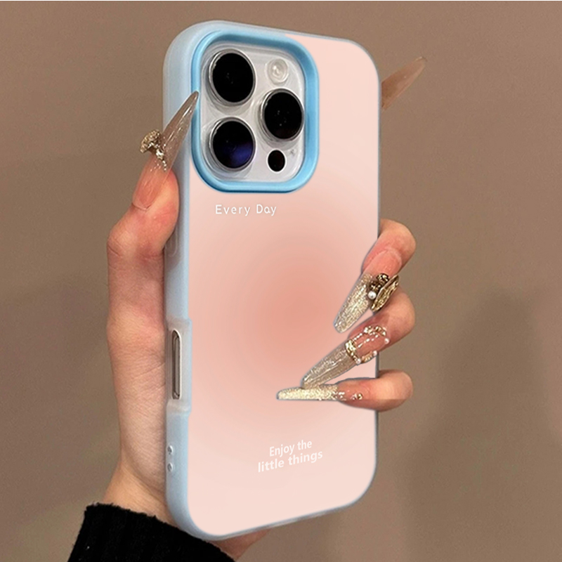 Pink Gradient Pattern Phone Ca - Phone Cases Protective 评论和价格