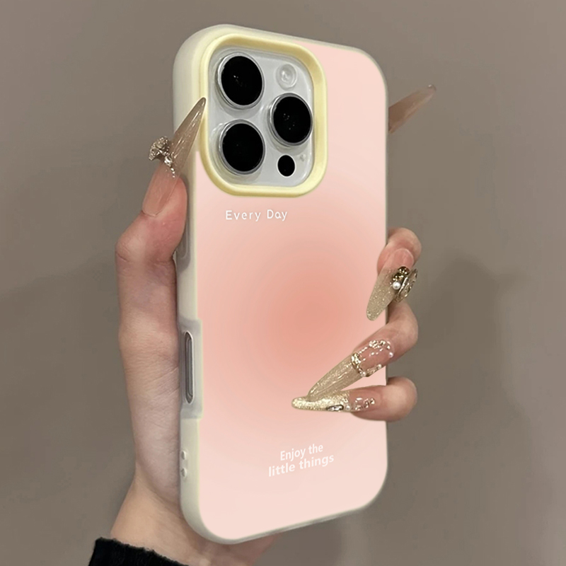 Pink Gradient Pattern Phone Ca - Phone Cases Protective 评论和价格