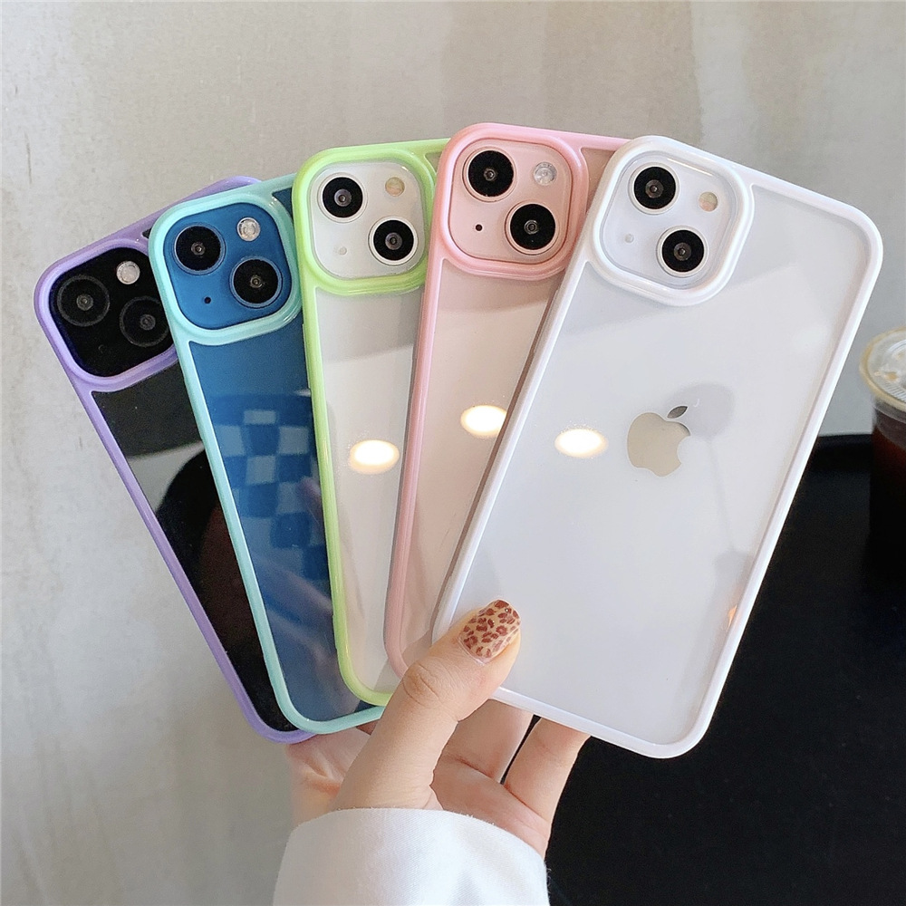 Candy Colored Acrylic Transpar - Phone Cases Burga 评论和价格