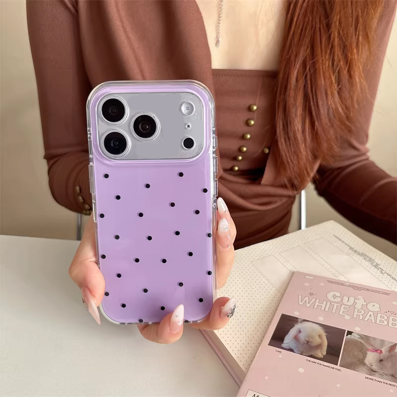 Korean Ins Girl Simple Purple  - Cute Anime Case 评论和价格