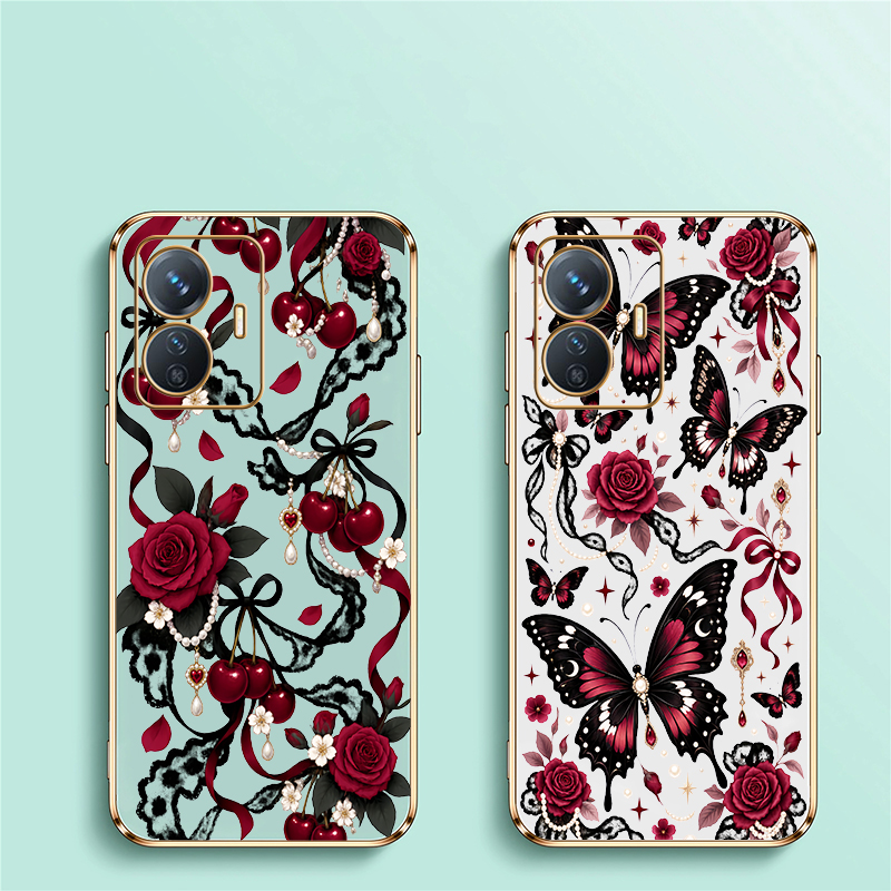Luxury Flower Phone Case For V - Phone Cases Vivo 评论和价格