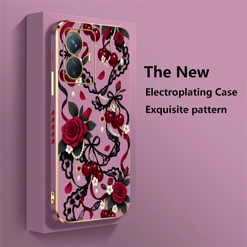 Luxury Flower Phone Case For V - Phone Cases Vivo 评论和价格