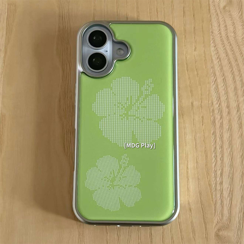 Korean Green Background Flower - Phone Cases Green 评论和价格