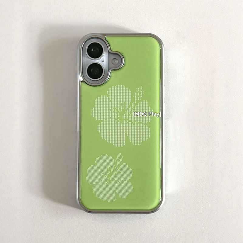 Korean Green Background Flower - Phone Cases Green 评论和价格
