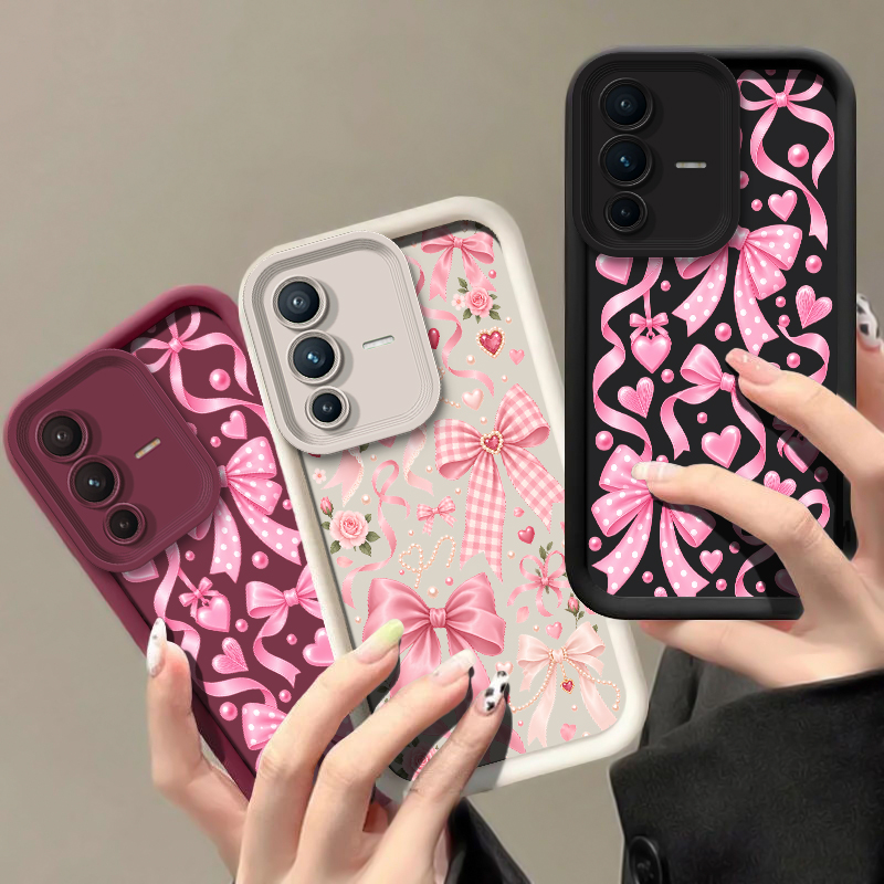 Pink Bow Flower Pattern Phone  - Phone Cases Vivo 评论和价格