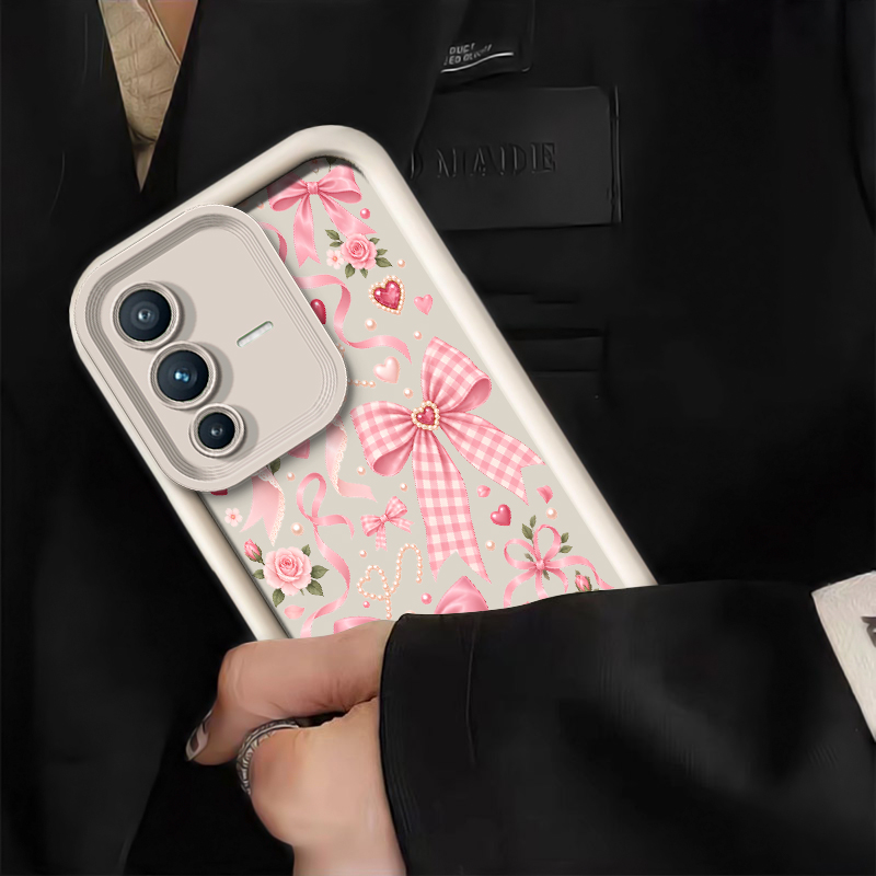 Pink Bow Flower Pattern Phone  - Phone Cases Vivo 评论和价格