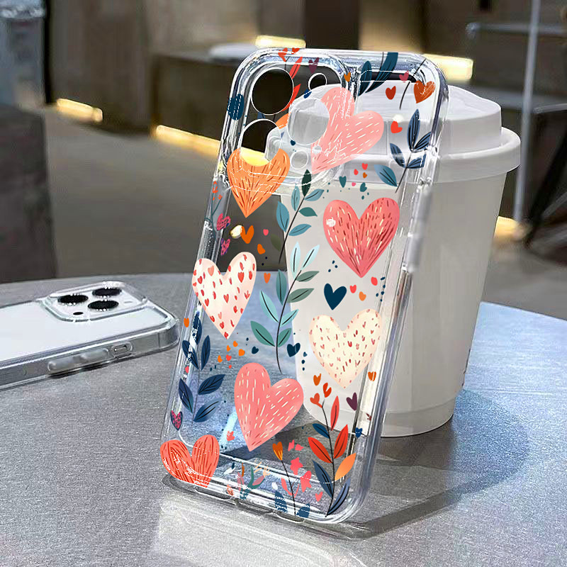 Silicone Love Heart Leaves Eye - Phone Cases Protective 评论和价格