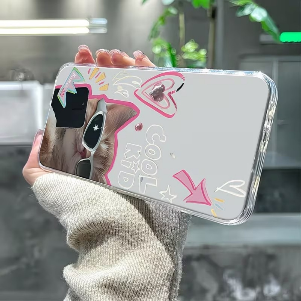 Puppy Pattern Clear TPU Phone  - Phone Cases Protective 评论和价格