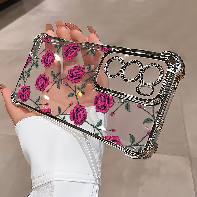 Painting Rose Flower Phone Cas - Phone Cases Vivo 评论和价格