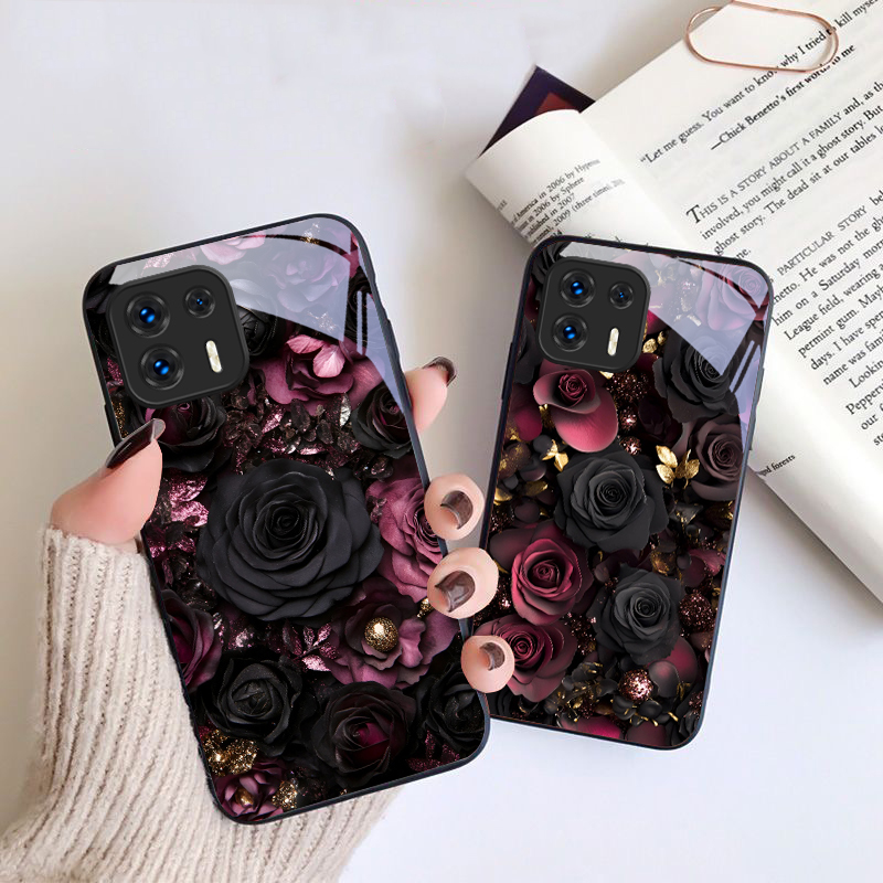 Wine red flower petals For Mot - Phone Cases Motorola 评论和价格