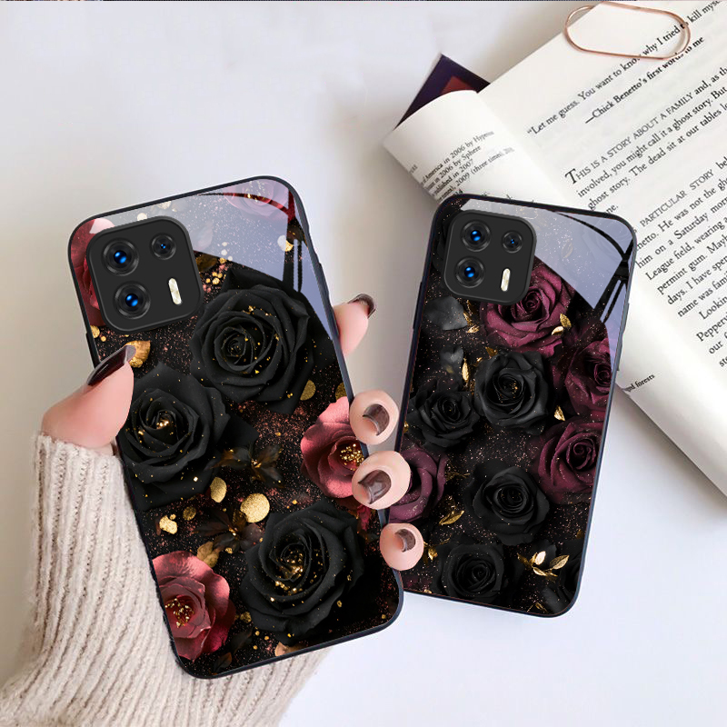 Wine red flower petals For Mot - Phone Cases Motorola 评论和价格