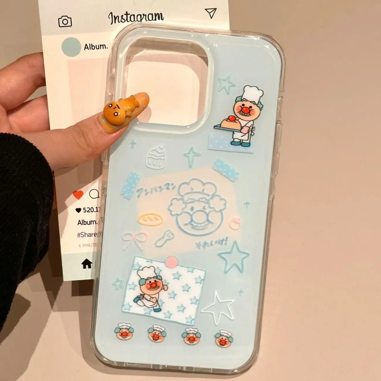 Korean Ins Blue Chef Old Man C - Cute Anime Case 评论和价格