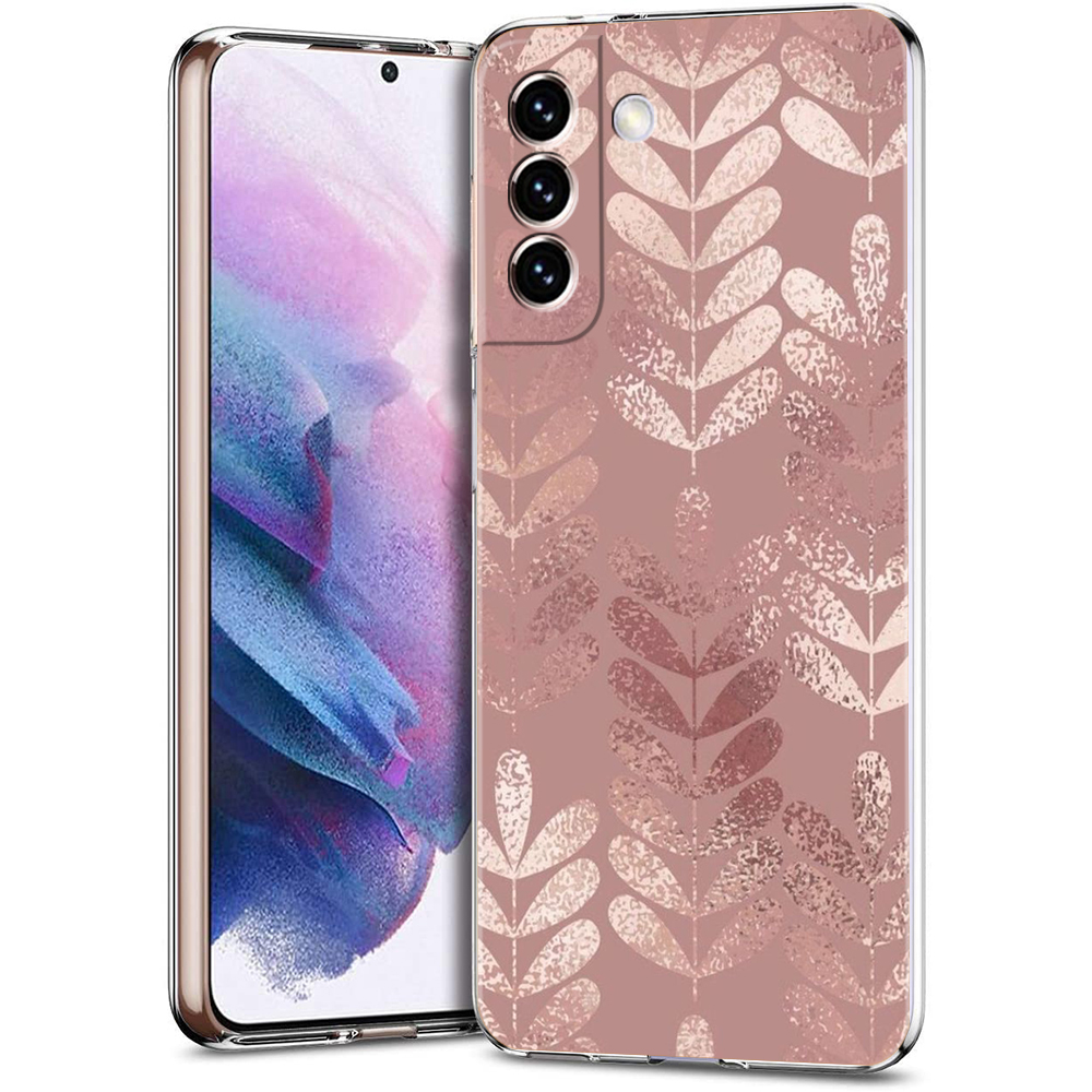 Gold Rose Love Heart Phone Cas - Phone Cases Burga 评论和价格