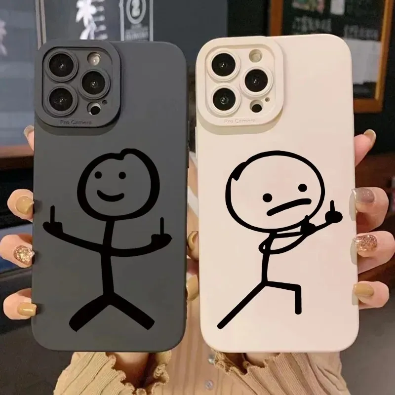 Cute Cartoon Matchman Matte Si - Phone Cases Protective 评论和价格