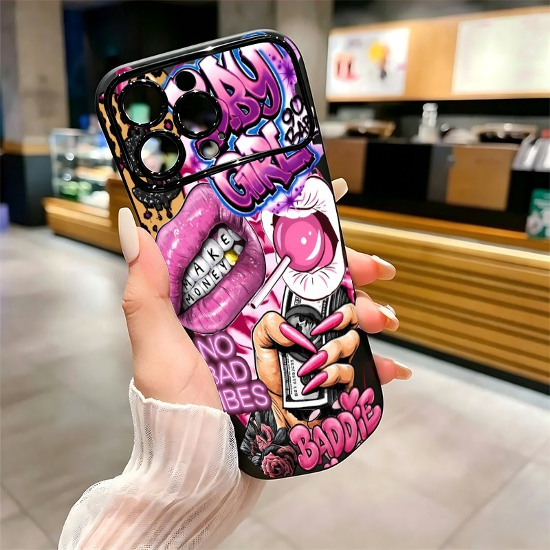 Hip Hop Pink Lips Baby Girl Gr - Phone Cases Amazon 评论和价格