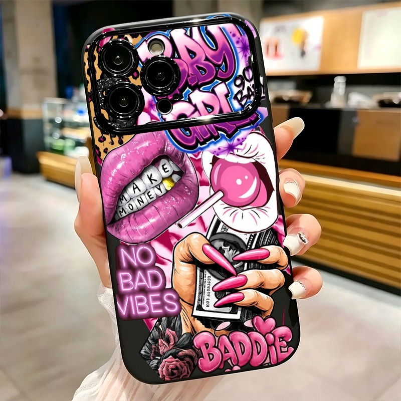 Hip Hop Pink Lips Baby Girl Gr - Phone Cases Amazon 评论和价格