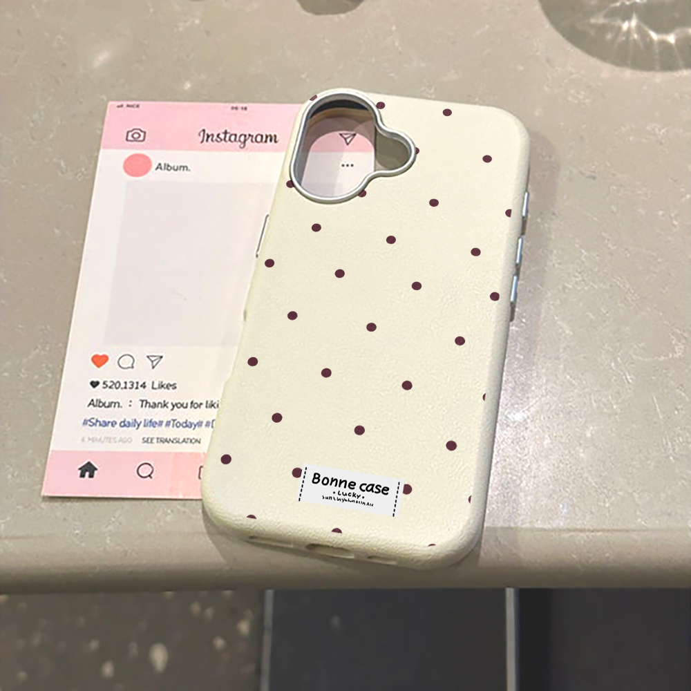 Creative Unique Polka Dot Phon - Phone Cases Leather 评论和价格