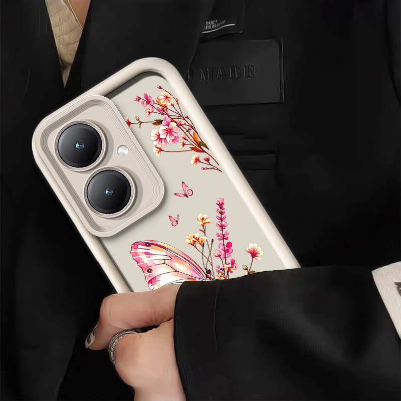 Pink Floral Butterfly Pattern  - Phone Cases Vivo 评论和价格