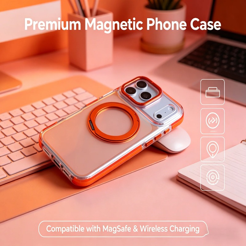 Luxury Laser Gradient Magnetic - Ring Stand Case 评论和价格