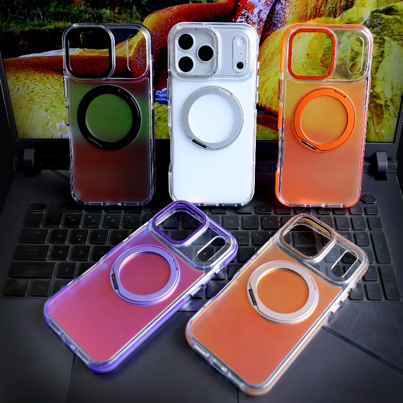 Luxury Laser Gradient Magnetic - Ring Stand Case 评论和价格