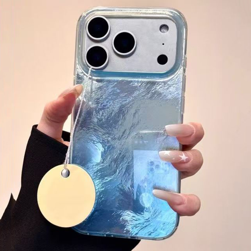 INS Style Blue Blending Print  - Phone Cases Green 评论和价格