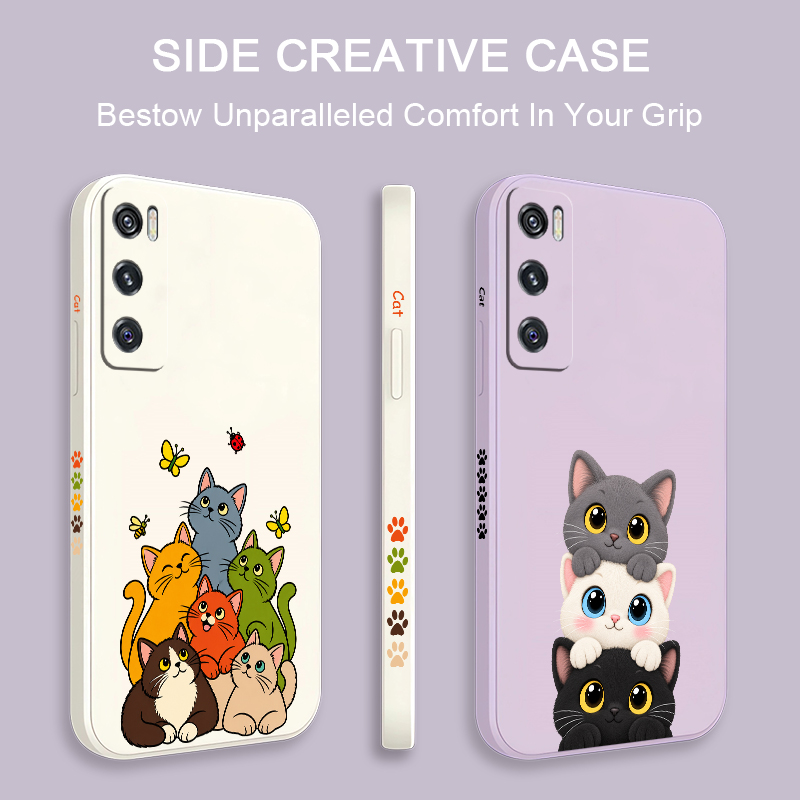 Cute Coloful Cats Phone Case F - Phone Cases Vivo 评论和价格