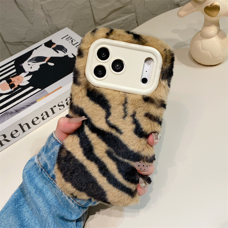 Luxury Zebra Pattern Fluffy Pl - Phone Cases Iphone 评论和价格