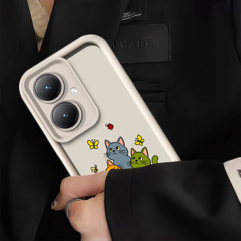 Cute Funny Cat Pattern Phone C - Phone Cases Vivo 评论和价格