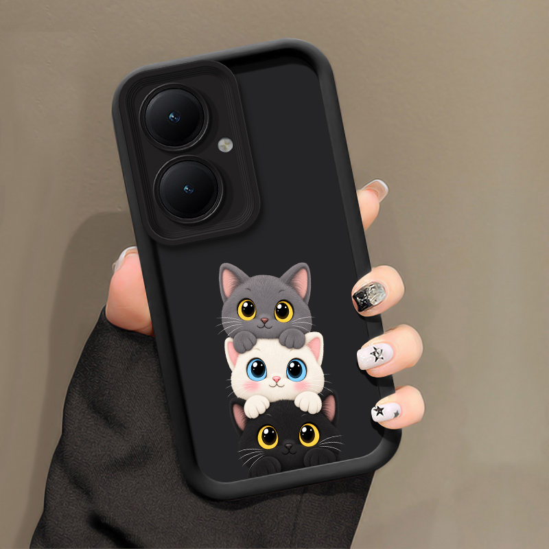 Cute Funny Cat Pattern Phone C - Phone Cases Vivo 评论和价格
