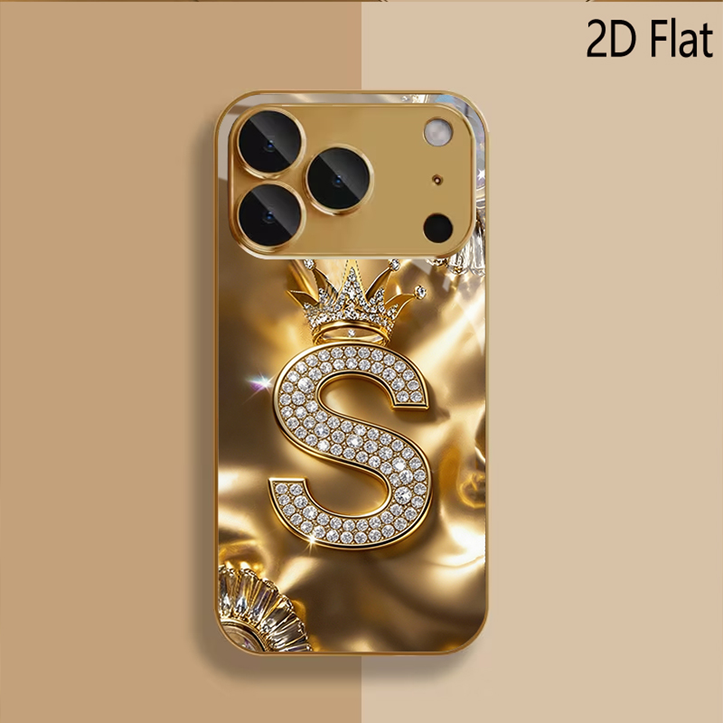 Crown S Patterned tempered gla - Phone Cases That Cover The Camera 评论和价格