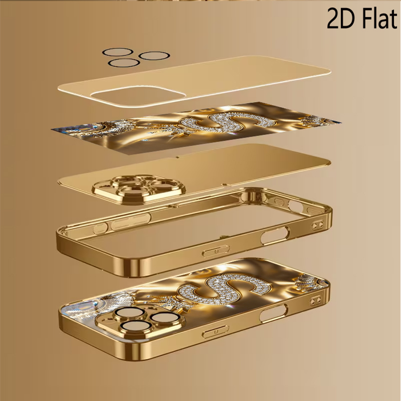 Crown S Patterned tempered gla - Phone Cases That Cover The Camera 评论和价格