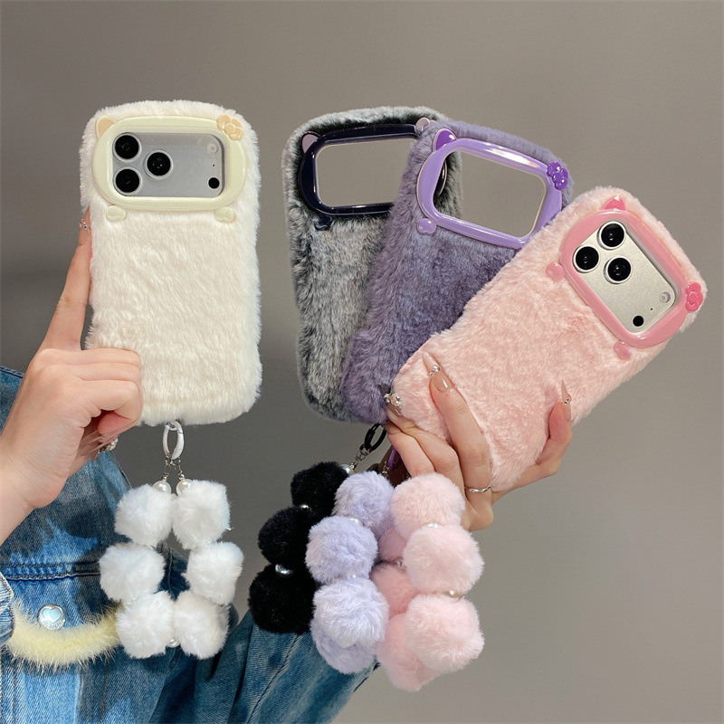 Luxury Solid Colors Furry Plus - Phone Cases Iphone 评论和价格