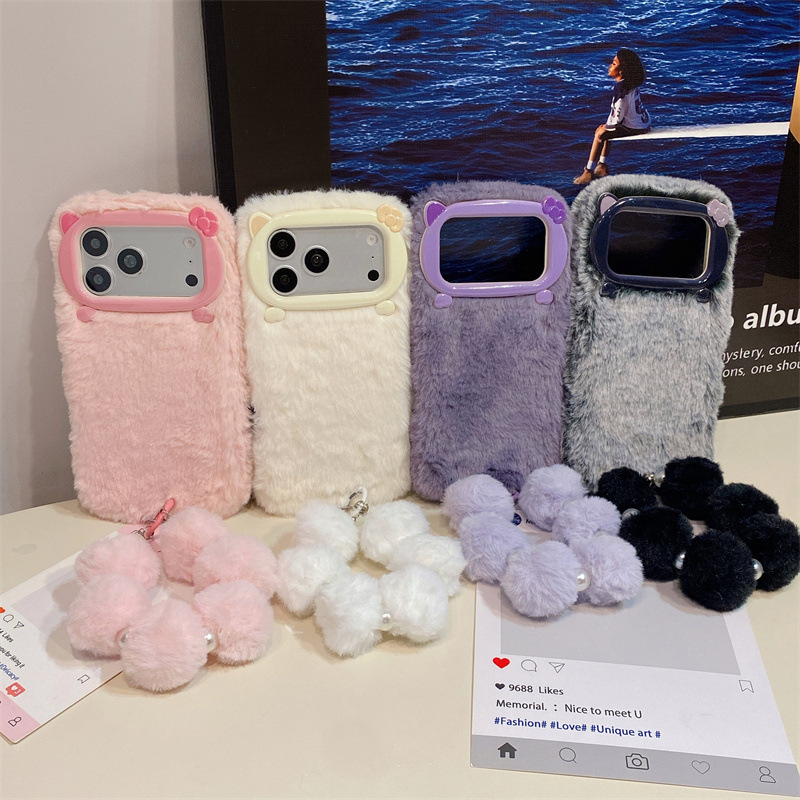 Luxury Solid Colors Furry Plus - Phone Cases Iphone 评论和价格