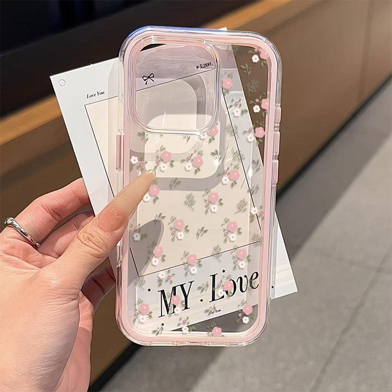 Green Leaves Pink Flower 2in1  - Phone Cases Protective 评论和价格