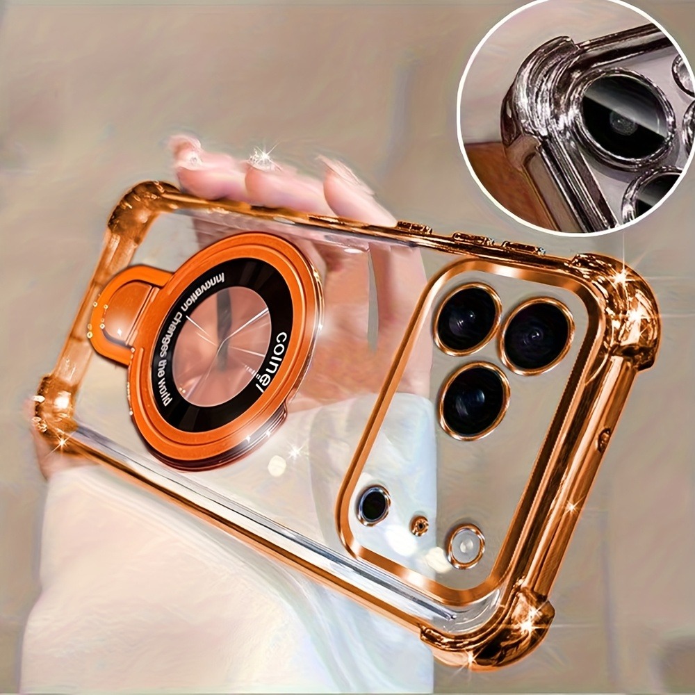 Luxury Plating Phone Case for  - Ring Stand Case 评论和价格