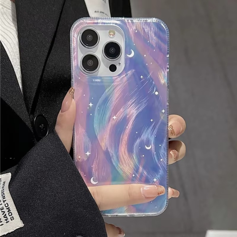 Fashion Glitter Starry Gradien - Phone Cases Xiaomi 评论和价格