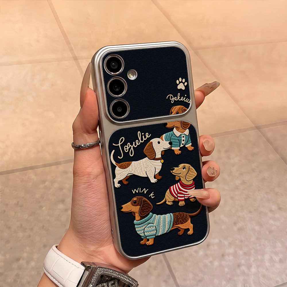 Cartoon Puppy Leather Phone Ca - Phone Cases Leather 评论和价格