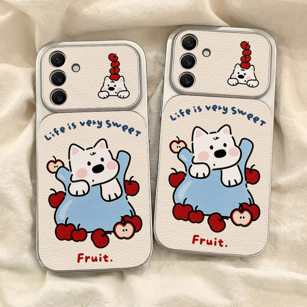 Cute Cartoon Dog Lanyard Phone - Phone Cases Leather 评论和价格